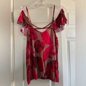 Venus cold shoulder knit top, size Large.